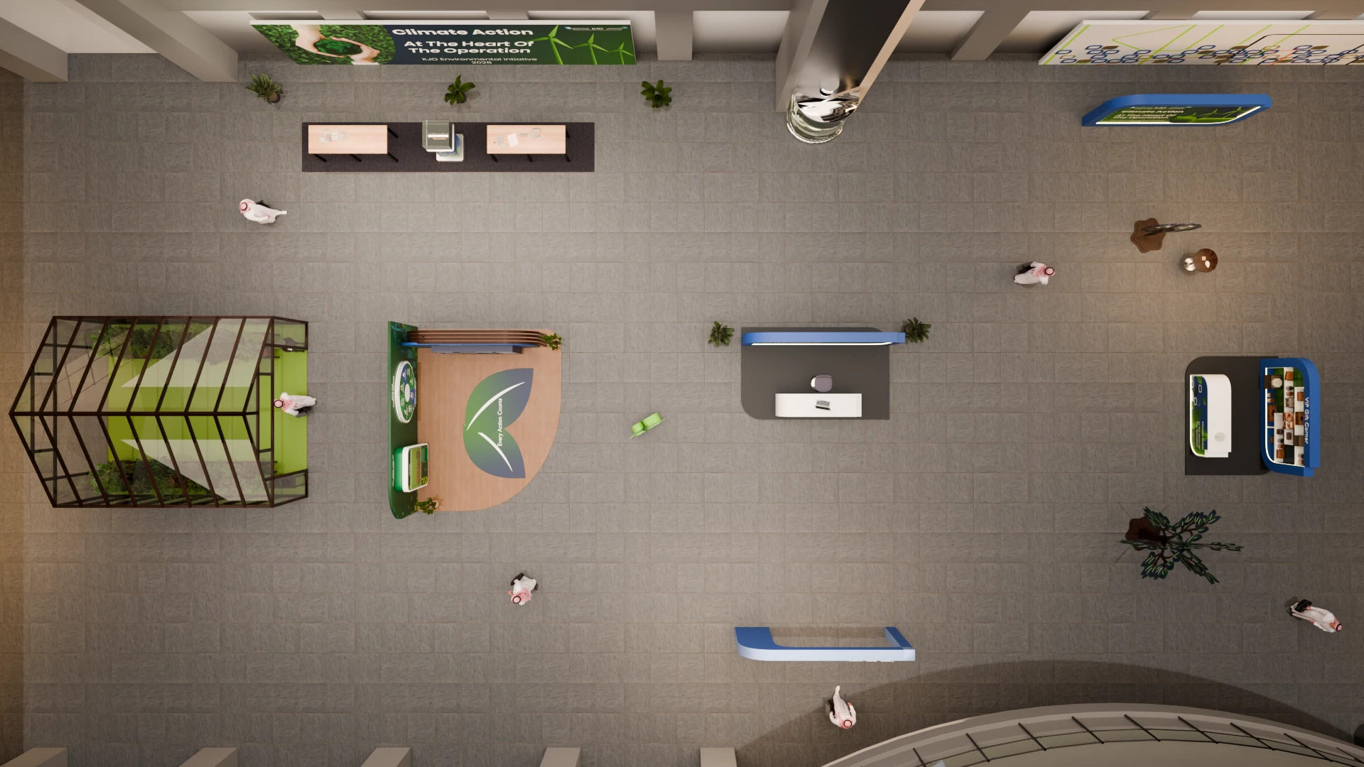 KJO Environment Day: Top-view layout of the event zones